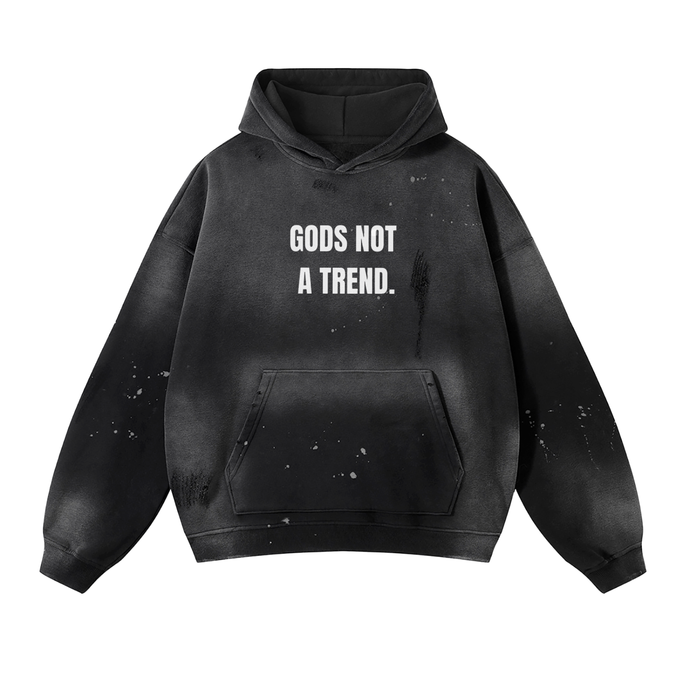 Vintage Wash "God's Not A Trend" Hoodie