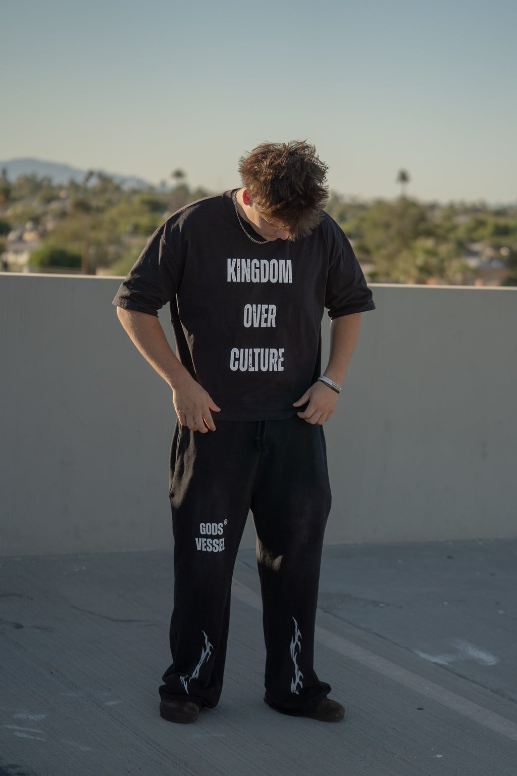 Vintage Washed Unisex "Kingdom over Culture" Tee